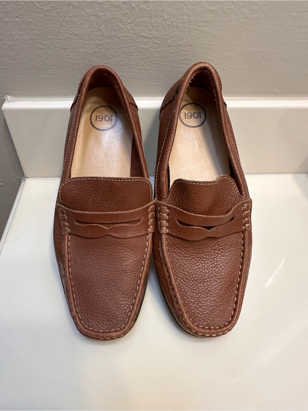 1901 Boy’s Brown Leather Penny Loafers